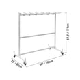 thumbnail image 2 of VEVOR Folding Chair and Table Cart 750lbs Capacity Combo Cart for 42 Chairs and 12 Tables Steel Frame Folding Chair Racks for Storage Swivel Wheels Folding Chair Storage with Steel Rope, 2 of 9