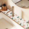 thumbnail image 2 of Yayeee Faucet Mat for Kitchen Sink 30" Diatomite Long Splash Guard Pad, Beige Christmas Cups, 2 Pack, 2 of 7