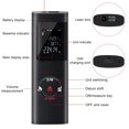 thumbnail image 2 of 40M/60M Mini Smart Laser Distance Meter Measure Infrared Rangefinder comB Rechargeable Portable Handheld Laser Range Finder Tools, 2 of 6