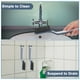 thumbnail image 5 of Cepillo de limpieza para rincones Uxcell con pinzas, cerdas duras para espacios estrechos, limpieza profunda para cocina, baño y hogar, 5 of 6