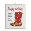 The Pioneer Woman Lighted Shadowbox Christmas Decoration, Cowboy Boots
