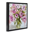 thumbnail image 3 of Stupell Industries Bundle Of Daubed Peonies Black Framed Floater Canvas Wall Art design by Amanda Brooks, 18 x 18, 3 of 9