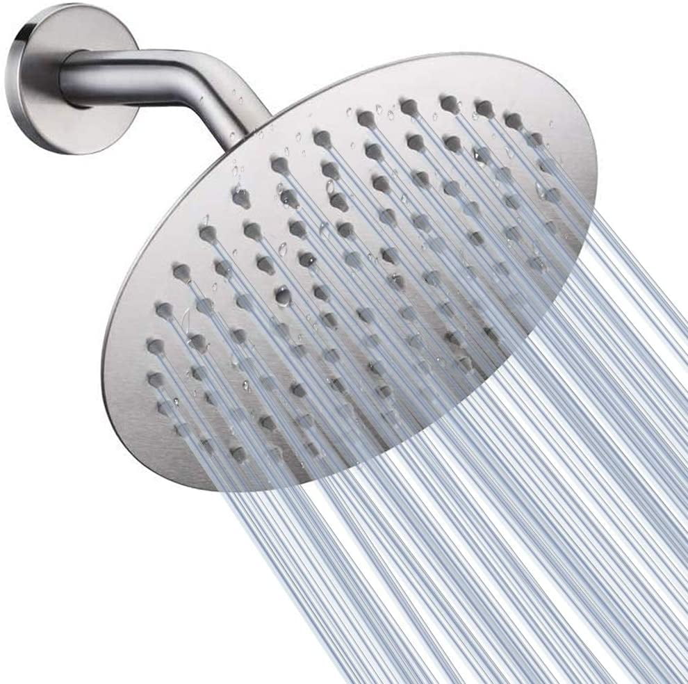 Shower Head with Hose High Pressure Stainless Steel 8 Inch Rain Showerhead 