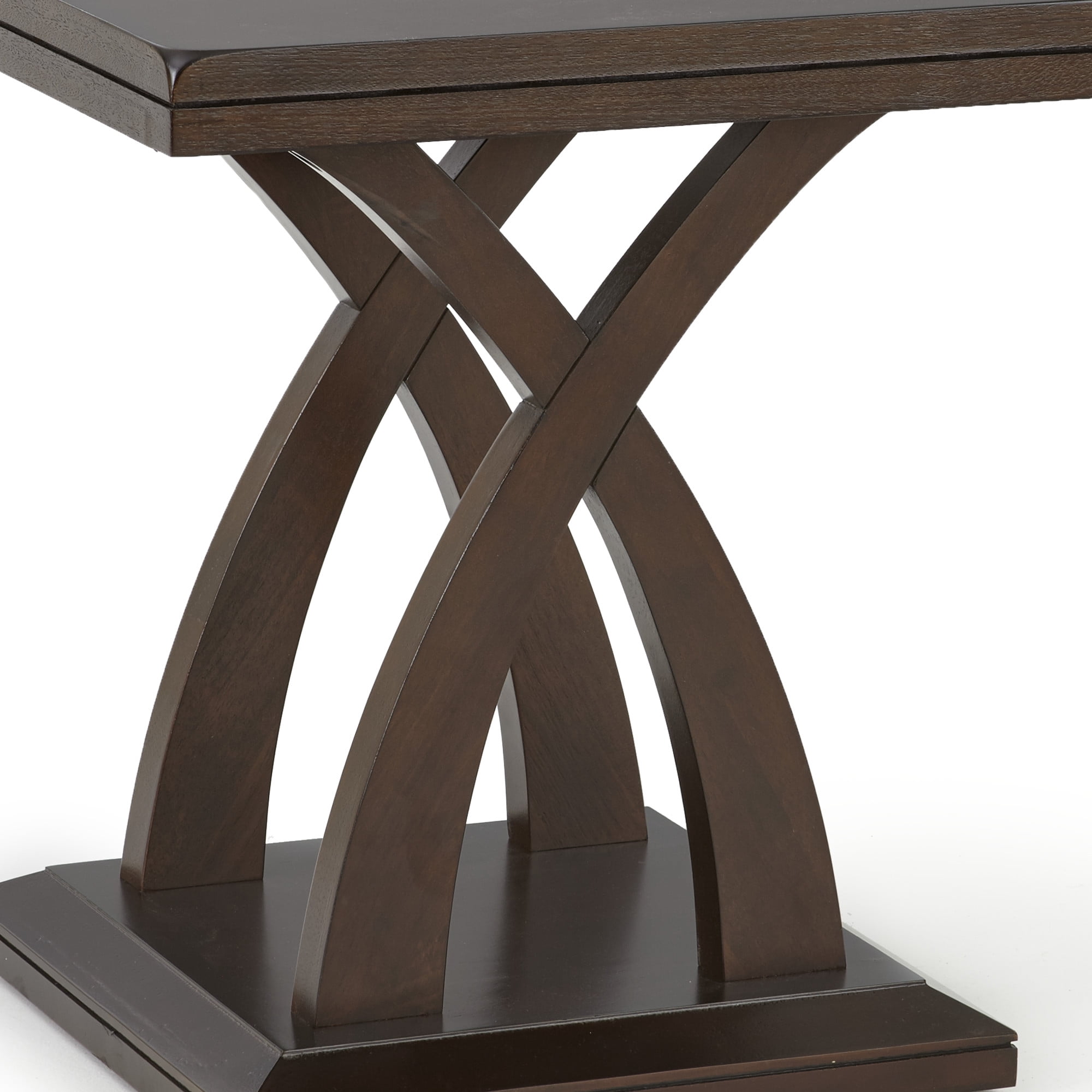 Steve Silver Jocelyn Square End Table, Espresso Cherry Wood