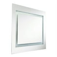 thumbnail image 2 of Dainolite 58W Square Mirror, Inside Illuminated 36 Inch - Silver, 2 of 2