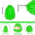 thumbnail image 2 of 15Pcs Cheerleader Pom Poms Sports Dance Cheer Pompoms with Handles for Sports Rooters Spirit Cheering Ball Dance Fancy Dress Night Party(Green), 2 of 6