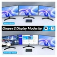 thumbnail image 4 of KVM Switch 3 Computers 3 Monitors -compatible+ DisplayPort USB 3.0 KVM Switcher 8K60Hz/4k144Hz Triple Monitor DP KVM, 4 of 7