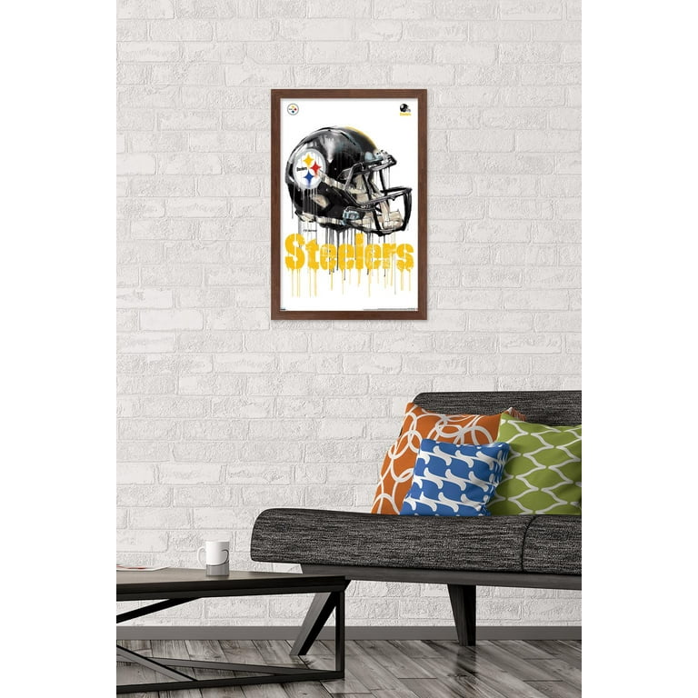 NFL Pittsburgh Steelers - Drip Helmet 20 Wall Poster, 22.375 x 34