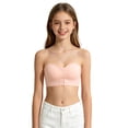 thumbnail image 3 of Miaoju Front Closure Bandeau Bra for Girls Comfortable Strapless Bra Wireless Tops Soft Breathable Bralette With Removable Straps Pads, 3 of 9
