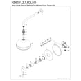 thumbnail image 6 of Kingston Brass KB6338DLSO Concord Single-Handle Pressure Balanced Shower Faucet, Brushed Nickel, 6 of 7