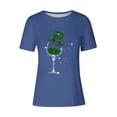 thumbnail image 4 of Mujeres Manga Corta de Verano Tops Impreso Sudadera Casual, Cuello Redondo Blusa Ligera para la Primavera Y el Verano, 4 of 4