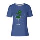 thumbnail image 4 of Mujeres Manga Corta de Verano Tops Impreso Sudadera Casual, Cuello Redondo Blusa Ligera para la Primavera Y el Verano, 4 of 4