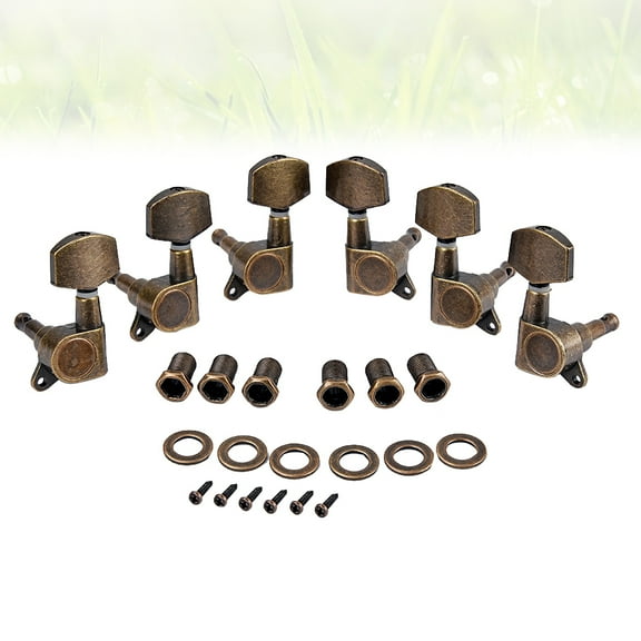 HEALEEP 6Pcs Guitar Tuners Heavy Duty Internal Gear for Musicians and Guitarists
