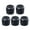 Size:Black, variant on 5 Pcs Aluminum Rotary Control Potentiometer Knob Adjustable Rotate Button Control Knob Electronic Component
