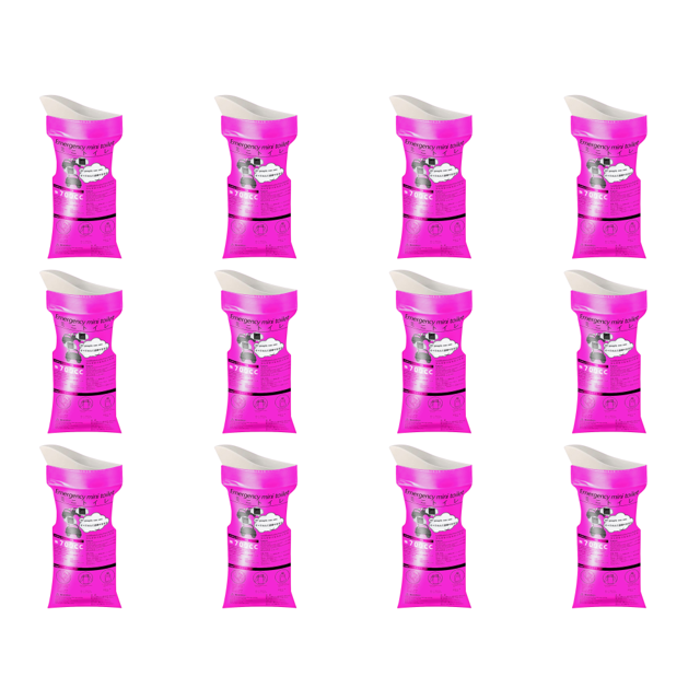 Orina para Coche 700 Ml Bolsas Desechables Portátiles para Mear para Atascos Tráfico (rosa)
