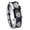 Black Concave, variant on Multiple CTR Logo Step Edge Black And Gold Tungsten Men's Ring 10MM