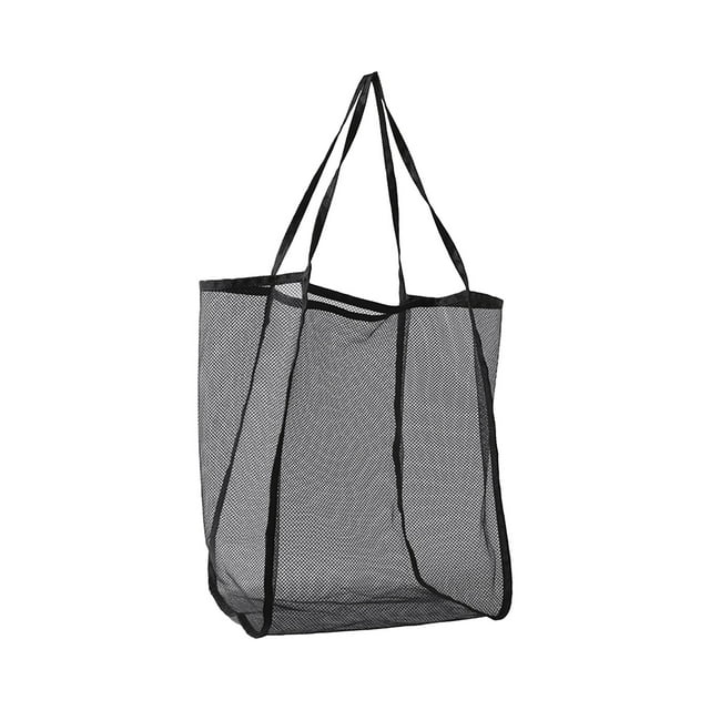 Totes para Almacenamiento Bolso de Playa de un Solo Hombro de Malla de Nylon, Bolso de Almacenamiento de Deportes Y Conciertos, Bolso de Playa de Malla de 26L, Bolso de Playa Ligero Y Plegable, Adecua