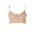 thumbnail image 1 of Sofra Girls' Basic Cropped Trainer Spaghetti Strap Training Bra with Removable Pad (Single or 6 or 12 Packs), 1 of 1