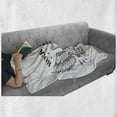 thumbnail image 5 of Rock and Roll Soft Flannel Fleece Blanket, Pattern of Rock Festival Design with a Winged Guitar and Stars, Cozy Plush for Indoor and Outdoor Use, 50" x 60", Charcoal Grey and White, by Ambesonne, 5 of 5