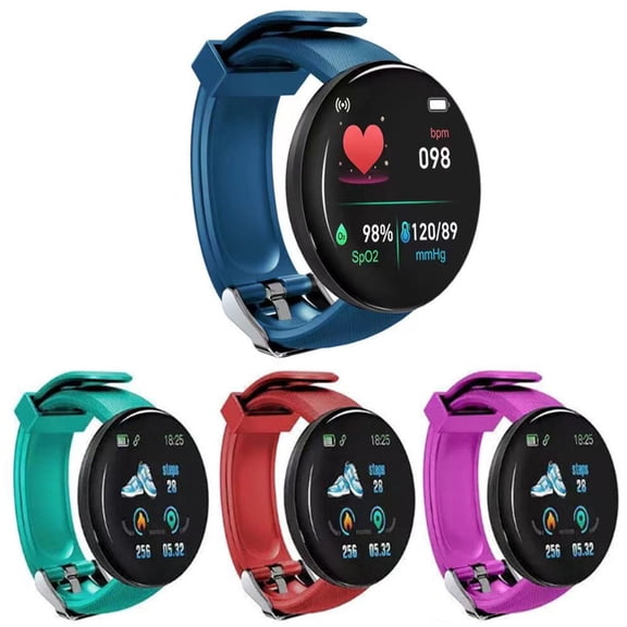 Cheers.US D18S Smart Watch 1.3 inches Sport Bracelet Fitness Tracker for Outdoor Fitness Tracker with Heart Rate Monitor