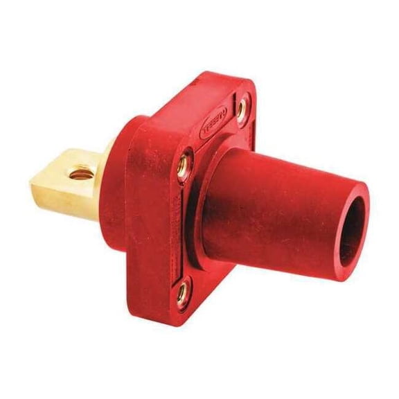 Hubbell Wiring Device-Kellems Receptacle,Taper Nose,4-4/0,Female,Red HBLFRBR