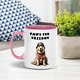 thumbnail image 4 of Freedom Paws Patriotic Great Pyrenees Vintage Memorial Day 11oz Accent Two-tone Mug Pyr Dog Lover Coffee Tea Cup - 12006, 4 of 5