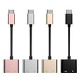 thumbnail image 2 of Charging Listening Type C to Aux Audio Earphones Splitter 2 in 1 Jack Headphone Adapter USB C Headphone and Charge Adapter USB C to 3.5mm Headphone Adapter Type-C to 3.5mm AUX Audio Adapter SILVER, 2 of 8