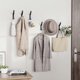 thumbnail image 4 of 10 Pack Aluminum Wall Hooks for Hanging: 10KG Metal Strong Hook with Screw, Individual Hangers for Clothes Coat Towel, for Bathroom Door, Black 10cm, 4 of 5