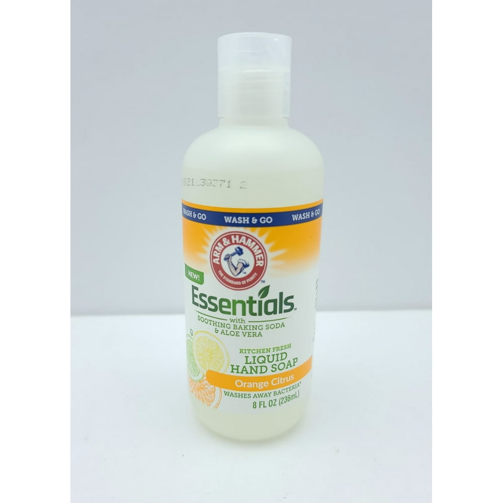 Arm & Hammer Essentials Liquid Hand Soap 8oz Citrus Vegan Aloe Vera