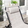 thumbnail image 2 of Outsunny Cream White Steel Chaise Lounge Set of 2 - Patio Sun Loungers with Adjustable 4-Position Reclining Back & Breathable Mesh for Yard, Beach, Poolside Relaxation - 77.5" L, 2 of 10