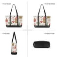 thumbnail image 6 of FORMRS Canvas Laptop Tote Bag for Women with 15.6" Computer Compartments Shoulder Handbag, Brown Nordic Christmas House, 6 of 7