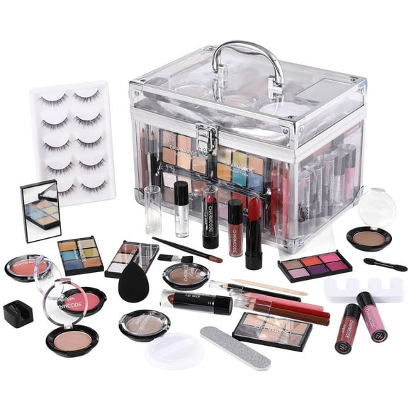 Kit de maquillaje CHARMCODE, kit completo con paleta de sombras de ojos y lápices labiales