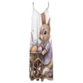 thumbnail image 4 of Easter Bunnies Rabbits Design Sleeveless Dress Woman Fashion Long Dresses Women's Summer Suit Dress 2025, 4 of 7