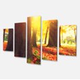 thumbnail image 2 of Arbres d'Automne en Plein Soleil - Grande Toile d'Art Paysager, 2 of 3