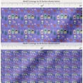 thumbnail image 2 of Soimoi Purple Cotton Voile Fabric Owl & Tree Christmas Printed Fabric 1 Yard 42 Inch Wide, 2 of 7