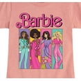 thumbnail image 3 of Barbie - Barbie 70S Panels - Girls Fitted Short Sleeve Graphic T-Shirt, 3 of 5