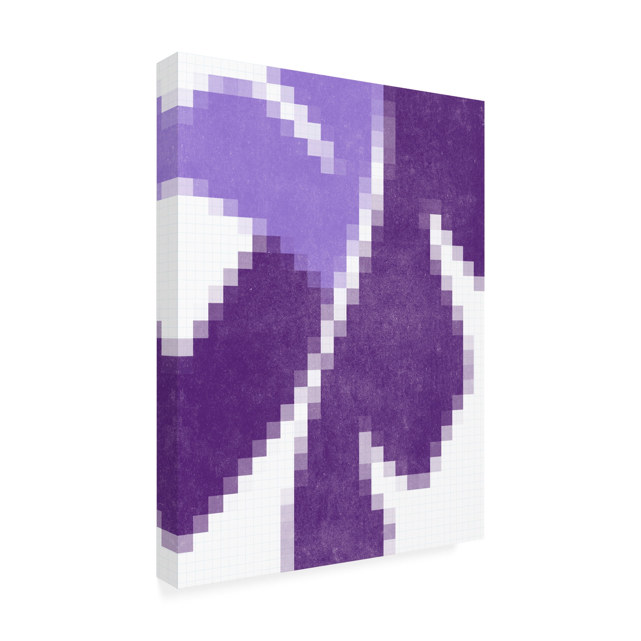 Trademark Fine Art June Erica Vess Pixel Leaves IV Canvas Wall Art