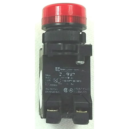 

Schneider/Sq D ZB BV3/DL1C006 120V red LED pilot light 22mm module