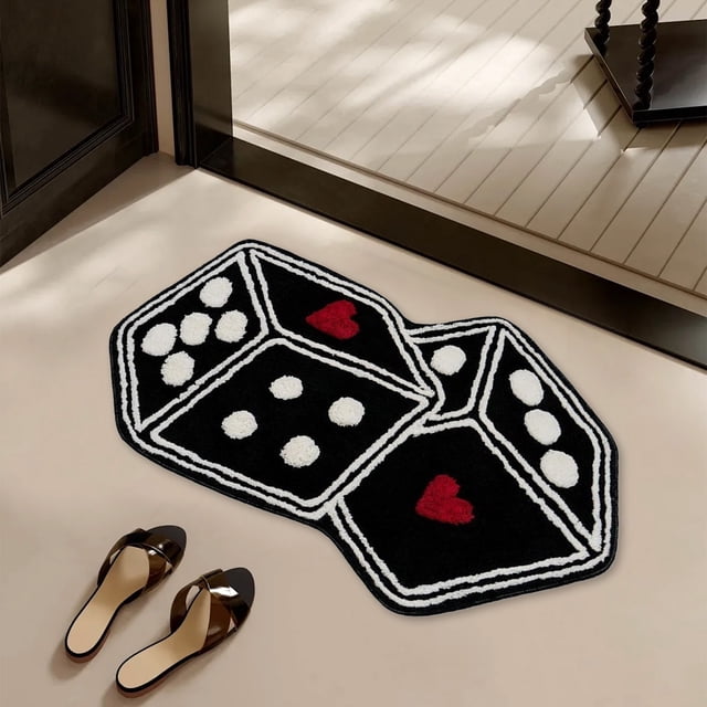 Boovnll Rugs for Bedroom, Super Soft Non Slip Bedside Throw Rugs, Non Slip & Non Shedding Bedroom Rug, for Living Room, Nursery, Bedroom, Home Decor, Area Rug