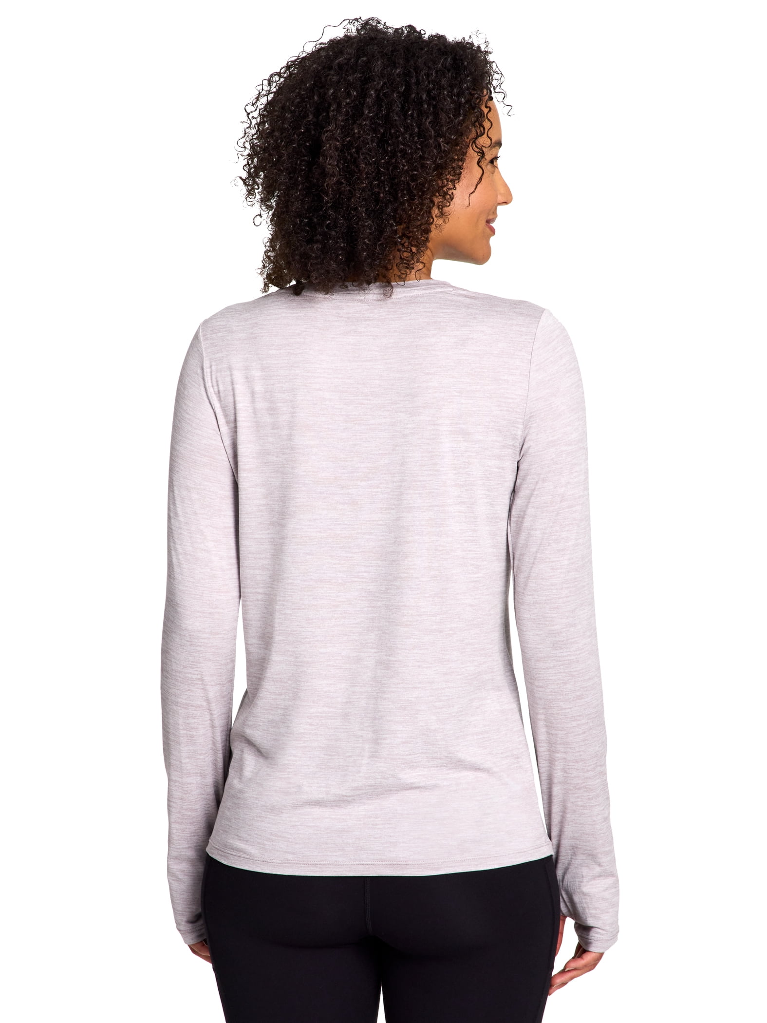 Reebok Women's and Women's Plus Legacy Core Knit Performance Long Sleeve Shirt, Sizes XS-4X