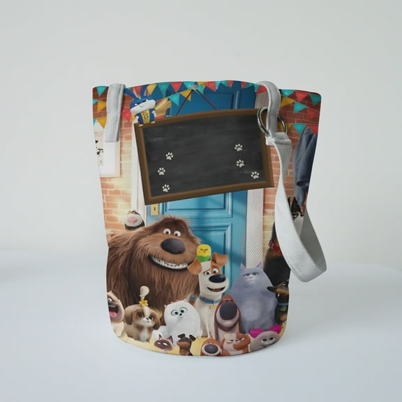 The Secret Life of Pets spaghetti strap bucket bag,grab this bucket and go—light, roomy, and effortlessly chic.