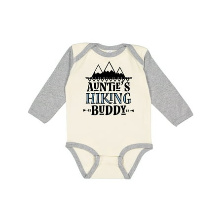 

Inktastic Auntie Hiking Buddy Hiker Gift Baby Boy Long Sleeve Bodysuit