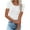 White, variant on Women Slim Fit Shirt Crewneck Graphic Tshirt Women Short Sleeve Silk Tops Basic Solid Color Tees Women