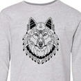 thumbnail image 4 of Inktastic Tribal Wolf Head Long Sleeve Youth T-Shirt, 4 of 5