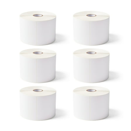 Zebra 3 x 3 in Direct Thermal Paper Labels Z-Perform 2000D Permanent Adhesive Shipping Labels - 1 in Core - 6 Rolls