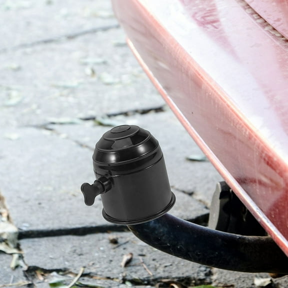 PBPBOX 2 Pcs Hitch Ball Cover Towing Hitch Ball Cover Weather Resistance Black For RV Owners