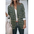thumbnail image 2 of Blazer Genhoo, casual, a la moda, para mujer, manga 3/4, talla XL, 2 of 5