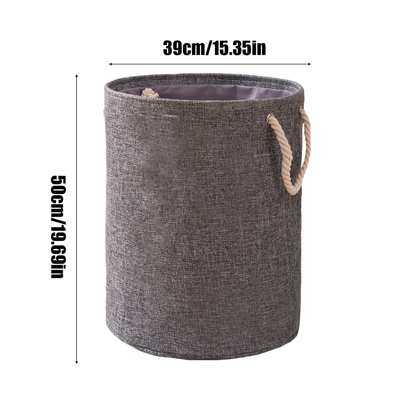 Miogawg Laundry Basket, Waterproof Canvas Large Clothes Basket, Kids Nursery Hamper For Kids Room Toy Storage, Collapsible Round Laundry Hamper With Handles For Blankets, Toys And Clothes