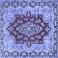 thumbnail image 1 of Ahgly Company Machine Washable Indoor Square Persian Blue Traditional Area Rugs, 5' Square, 1 of 4