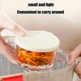 thumbnail image 4 of PONPRNGY 1Pc Salad Dressing Container, Glass Small Condiment Container with Lids, Dipping Sauce Cups for Lunch Box, Leakproof Reusable Sauce Containers, Salad Jars Meal Prep, 4 of 6